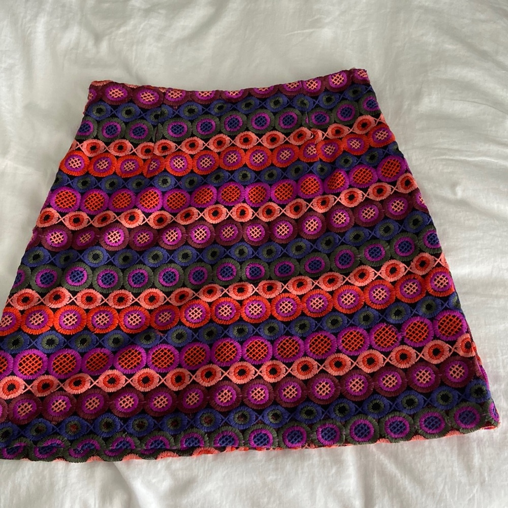 Anthropologie Mulitcolor Dot Skirt